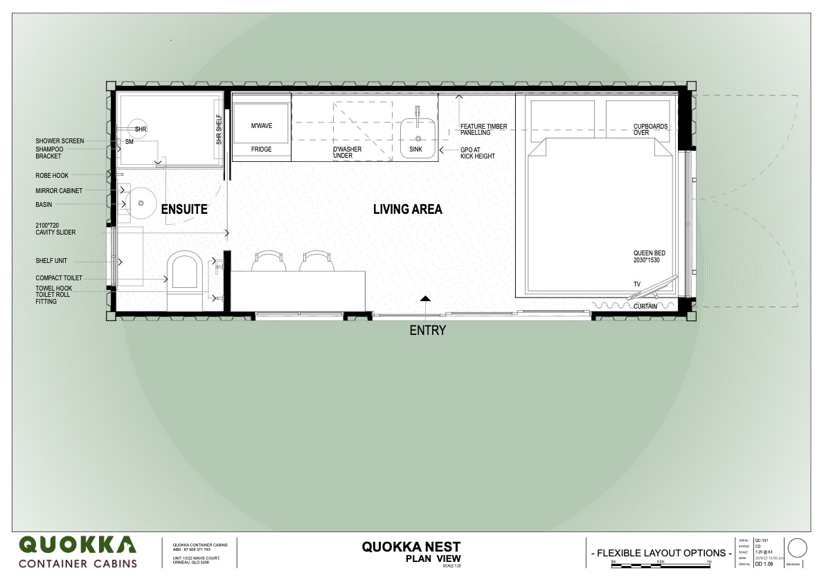 Quokka Nest shipping container micro homes QLd NSW